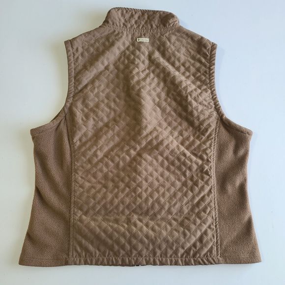 Columbia Quilted Vest Women's Size Medium Brown - Picture 2 of 8